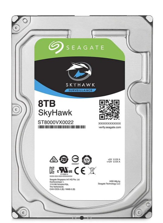 SEAGATE 8TB HDD Surveillance Storage SkyHawk AI Drive 3.5 Size SATA