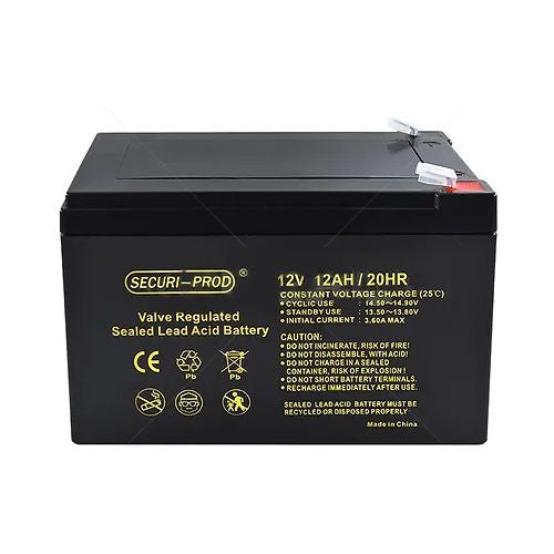 Securi-Prod 12V 12Ah sealed lead acid battery