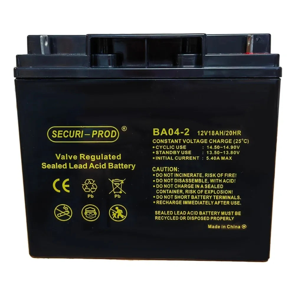 Securi-Prod 12V 18Ah sealed lead acid battery