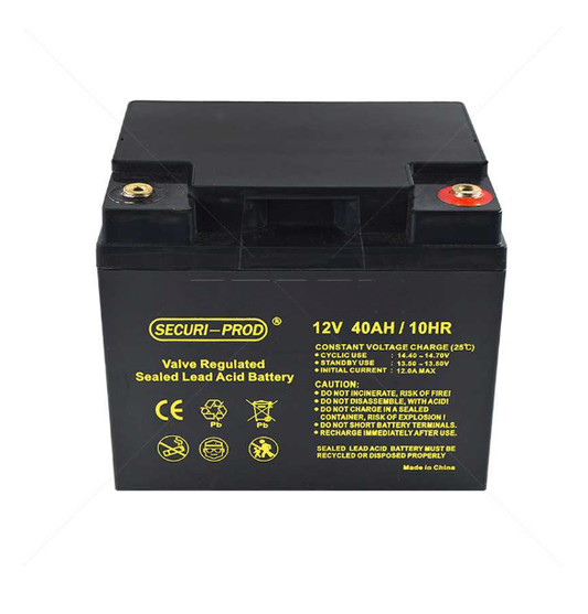Securi-Prod 12V 40Ah sealed lead acid SLA battery