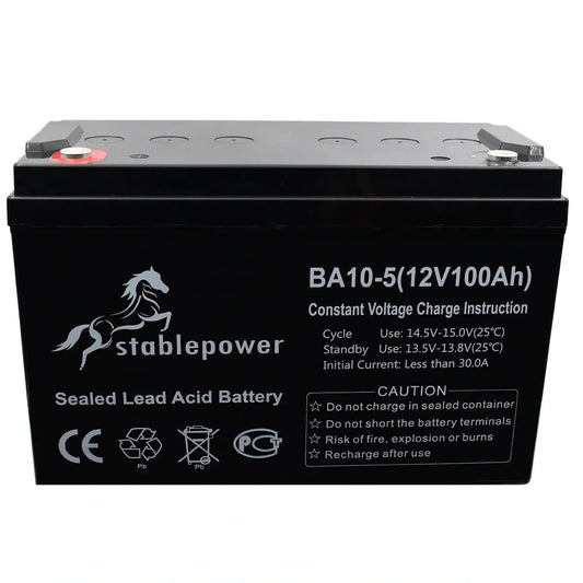 Stable Power 12V 100Ah sealed lead acid deep cycle battery