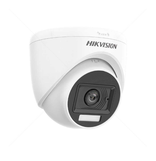 Dome Camera 2MP Resolution 20m IR Illumination and 20m White Light Illumination 2.8mm Fixed Lens