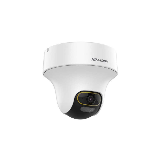 HIKVISION 2MP PT turret camera with white light and audio