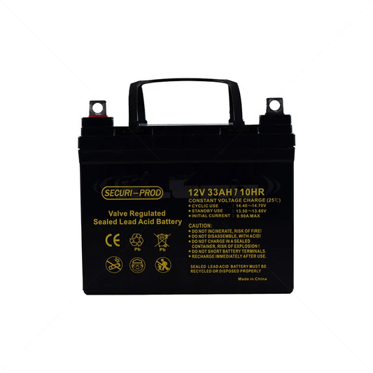 Securi-Prod 12V 33Ah SLA sealed lead acid battery